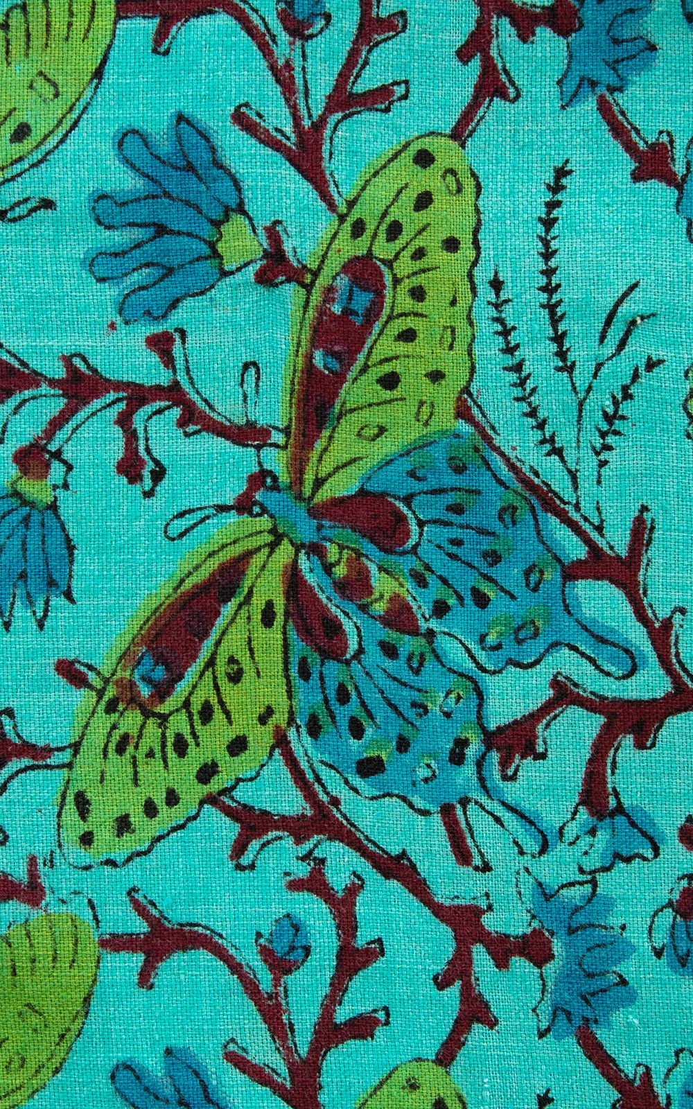 1970s Moth Print Cotton Shift Dress | small