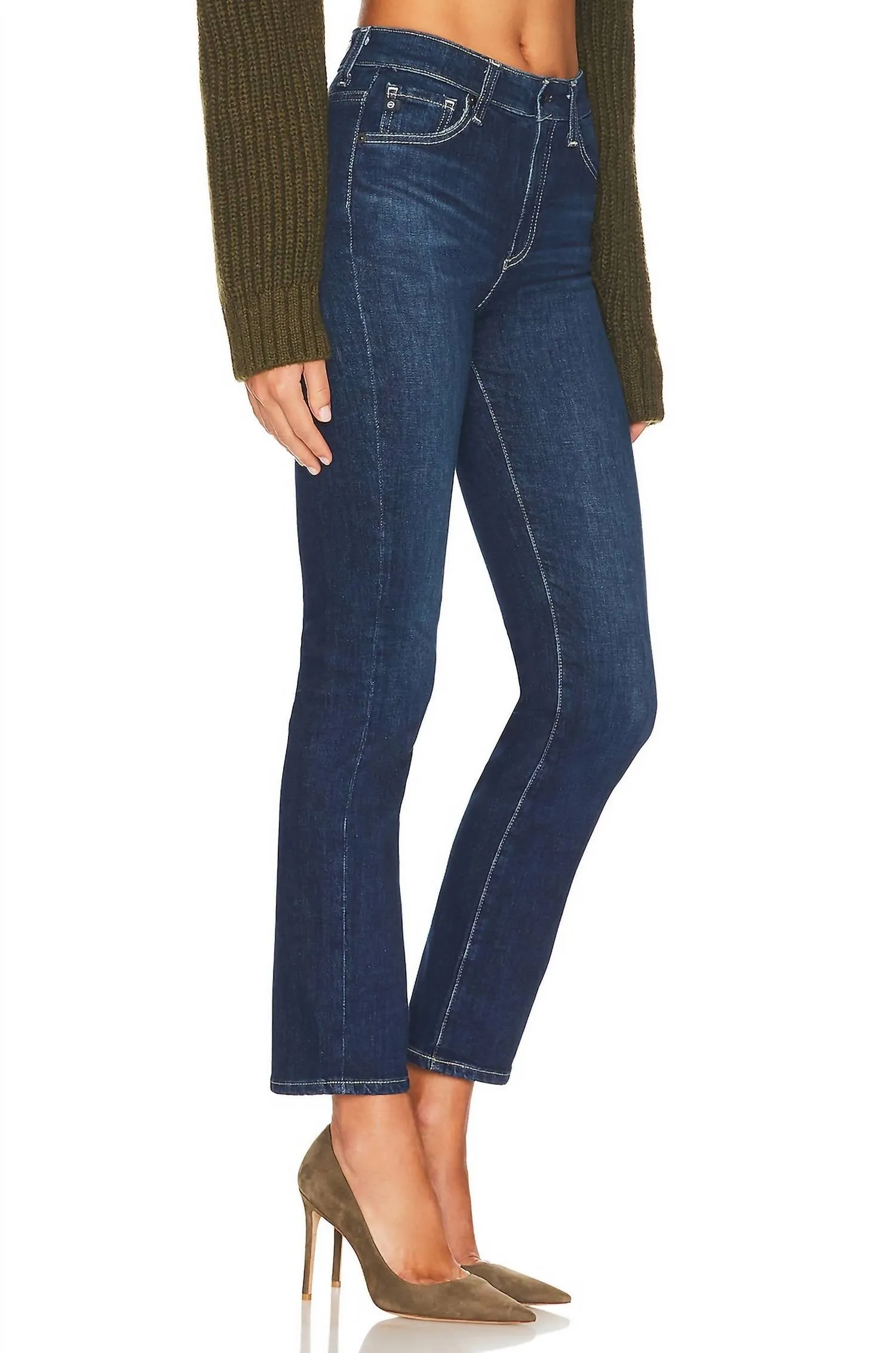 Ag Jeans - Saige Hi Rise Straight Leg Jeans