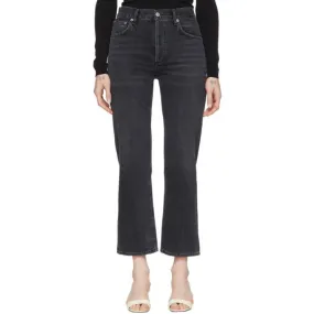 AGOLDE Black Ripley Straight Jeans