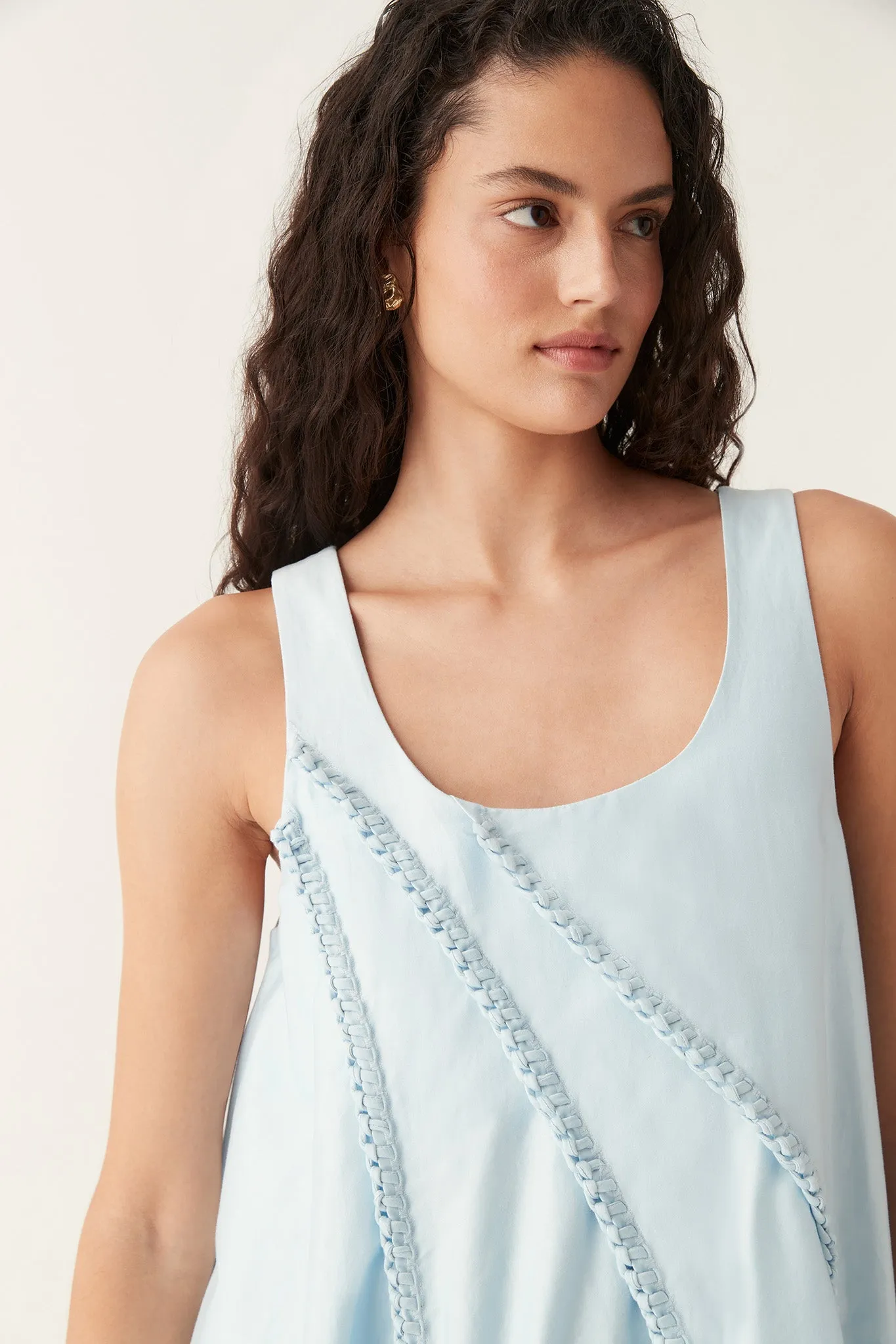 Asta Whipstitch Mini Dress