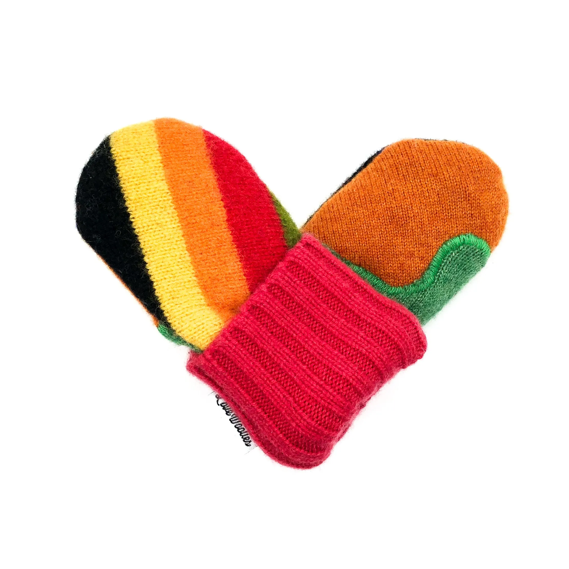 Baby Wool Sweater Mittens | Don’t Worry, Be Happy