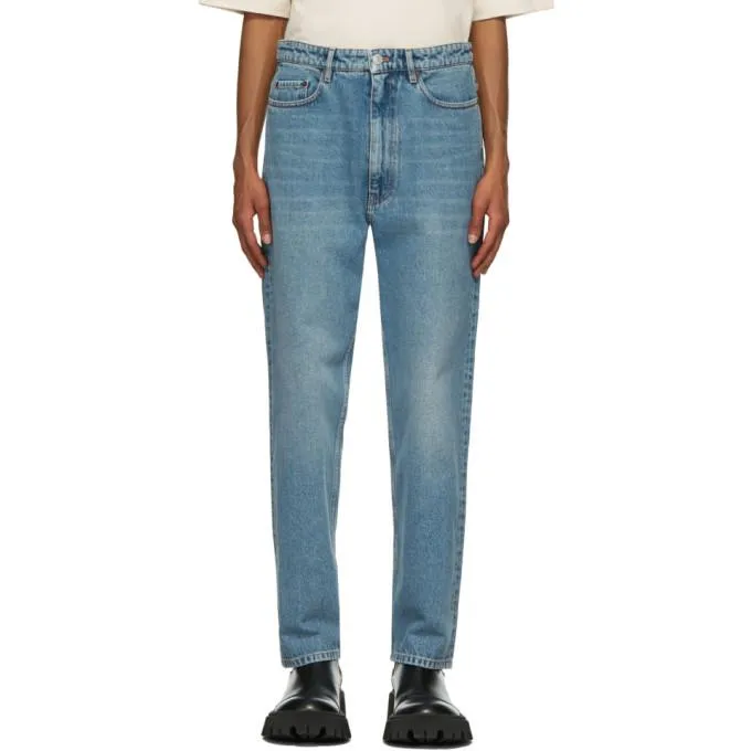 Balenciaga Blue Regular Denim Jeans