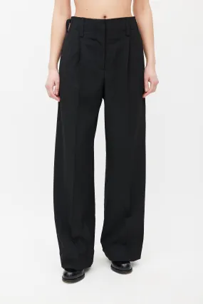 Black Ulla Wide Leg Trouser