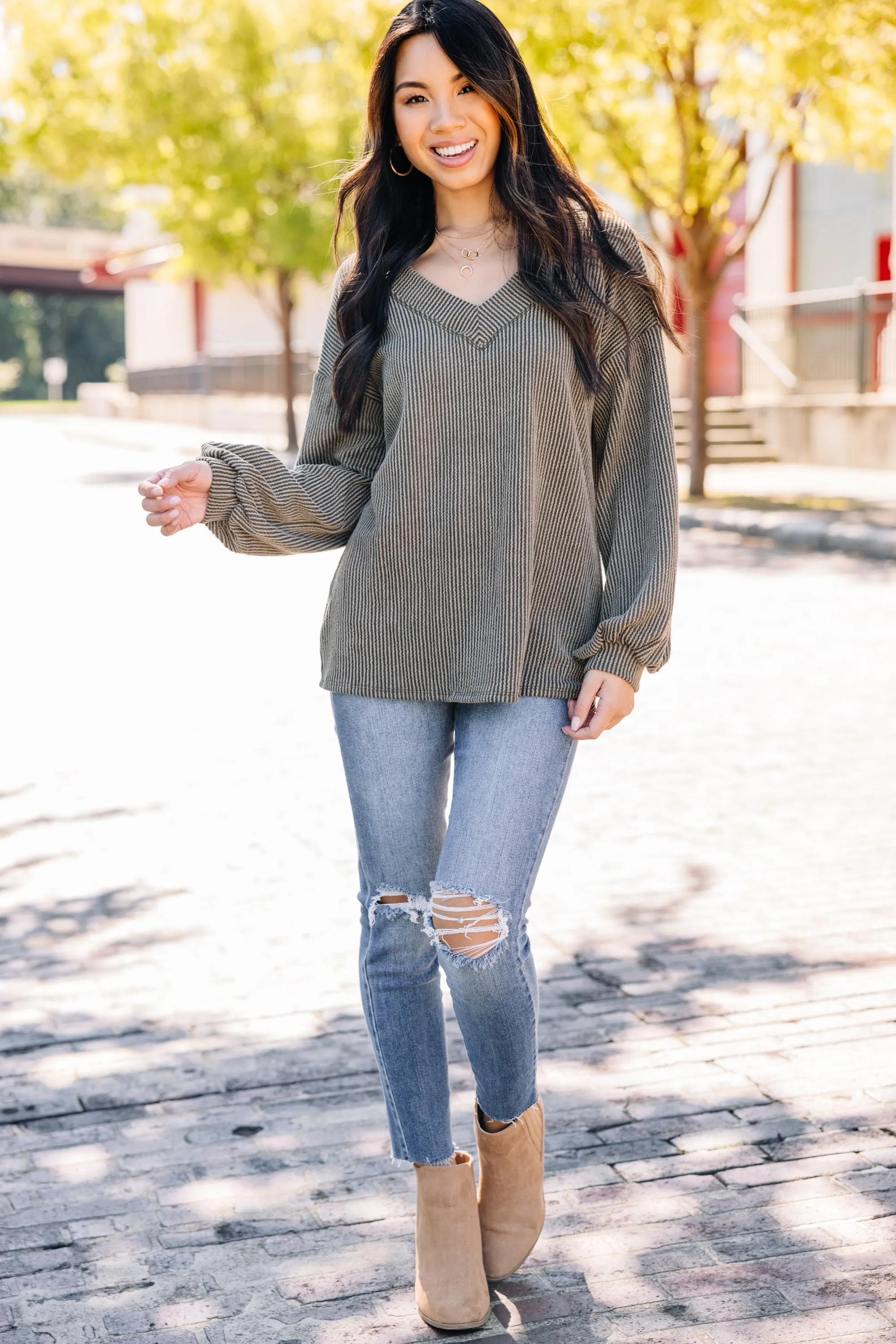 Can't Hide Medium Wash Distressed Jeans