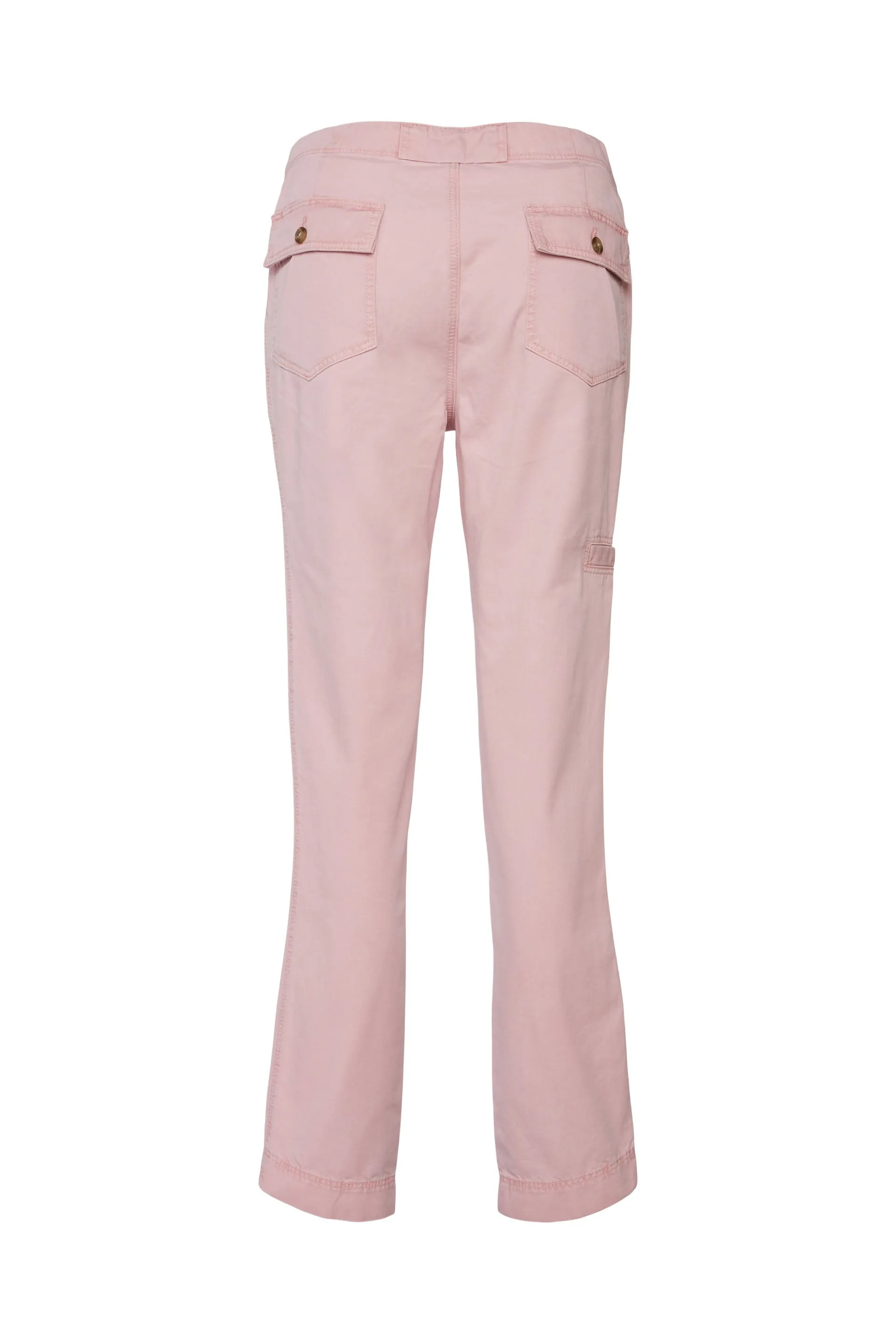 Cargo-Style Cotton Trousers In Pink