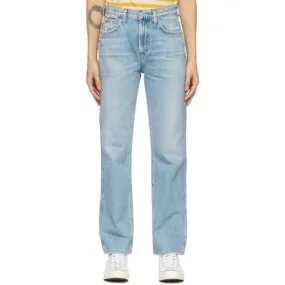 Citizens of Humanity Blue Daphne High-Rise Stovepipe Jeans