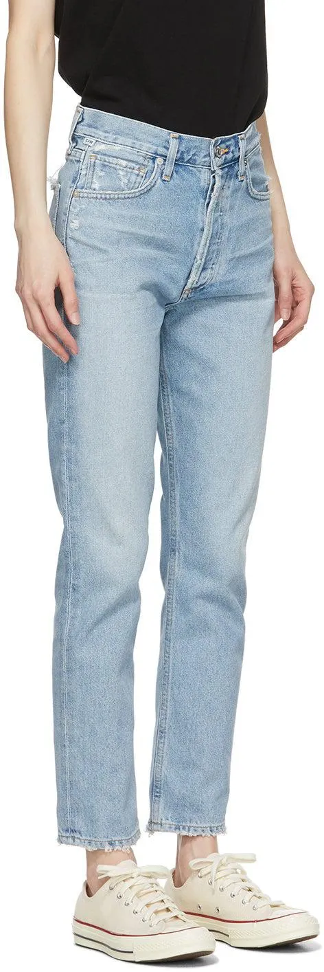 Citizens of Humanity Blue High-Rise Charlotte Jeans