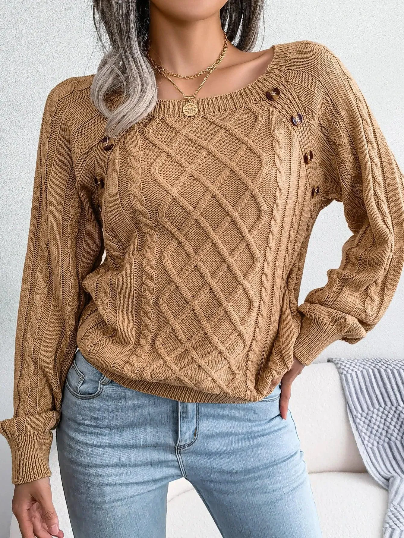 Classic Comfort Square Neck Sweater