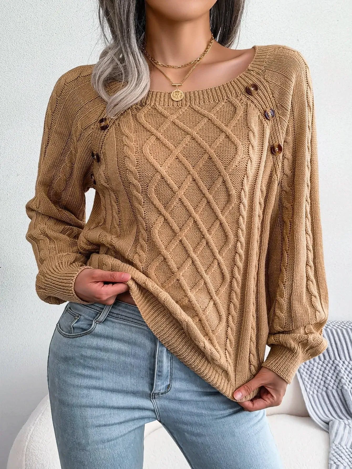 Classic Comfort Square Neck Sweater