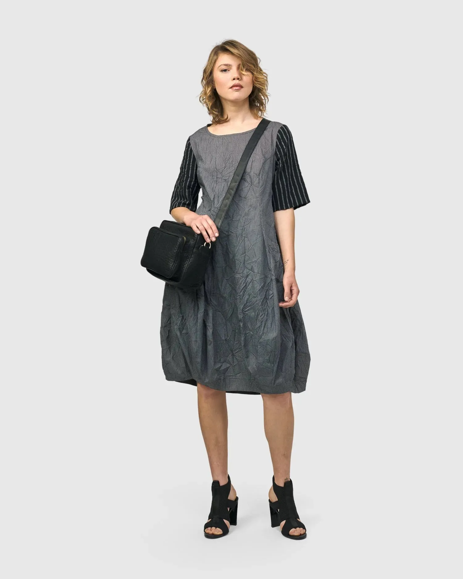 Demeter Relaxed Cocoon Dress, Mix