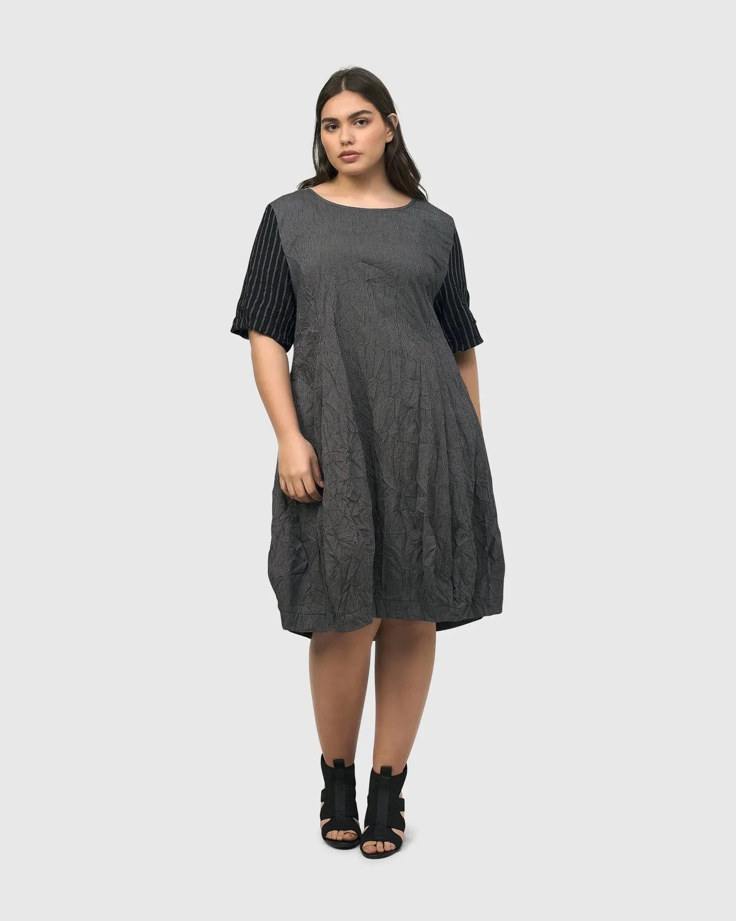 Demeter Relaxed Cocoon Dress, Mix