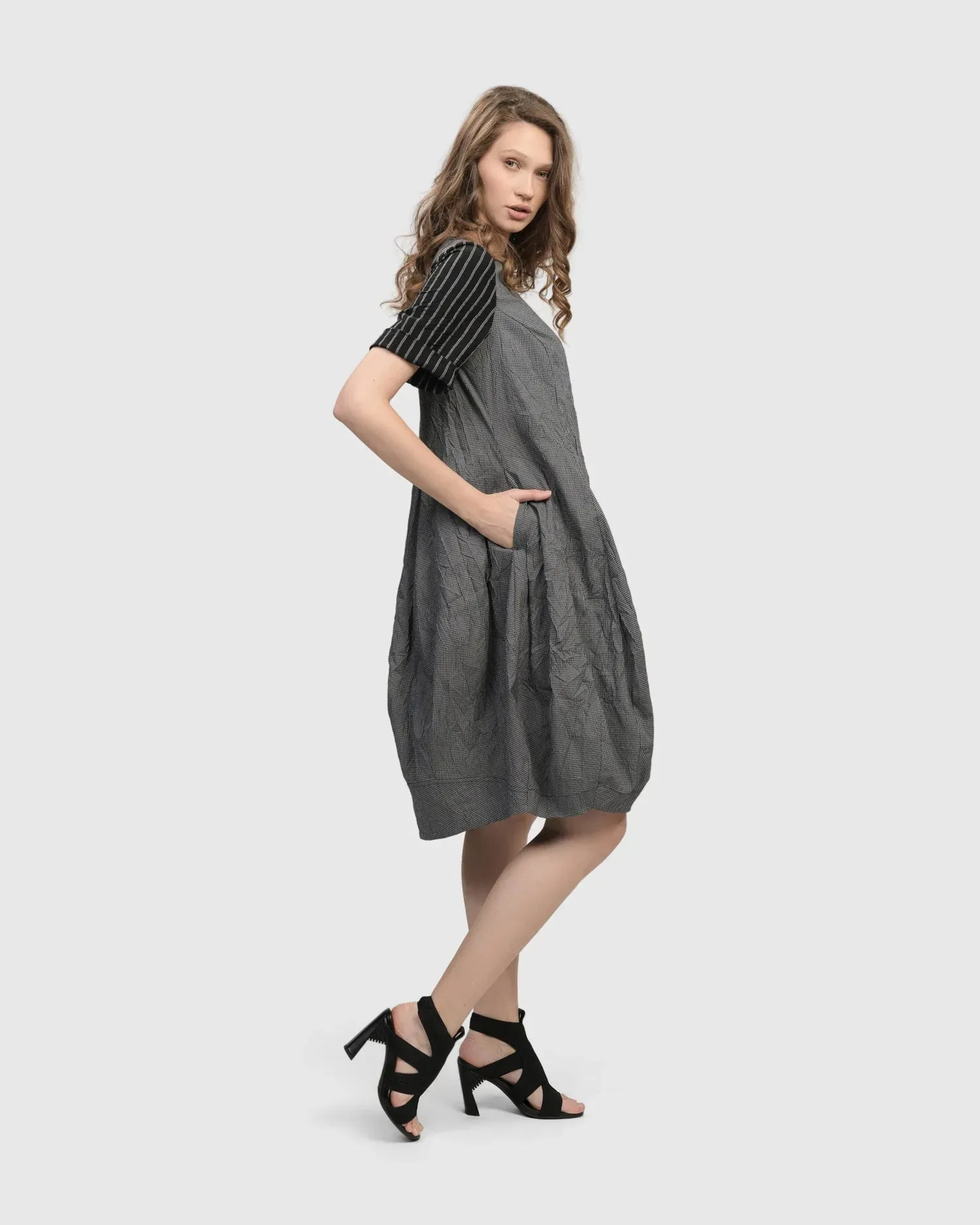 Demeter Relaxed Cocoon Dress, Mix