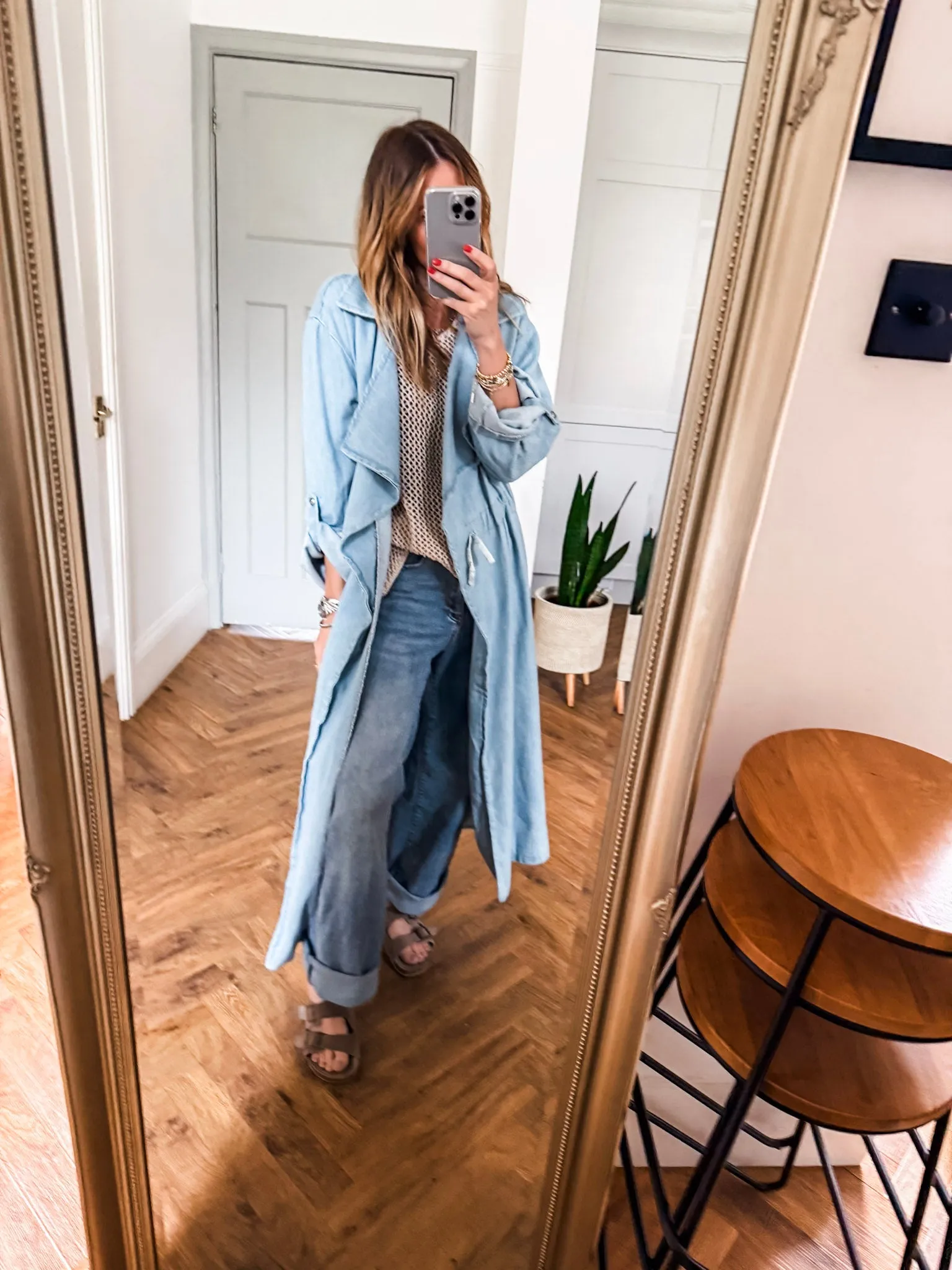 Denim Trench Coat