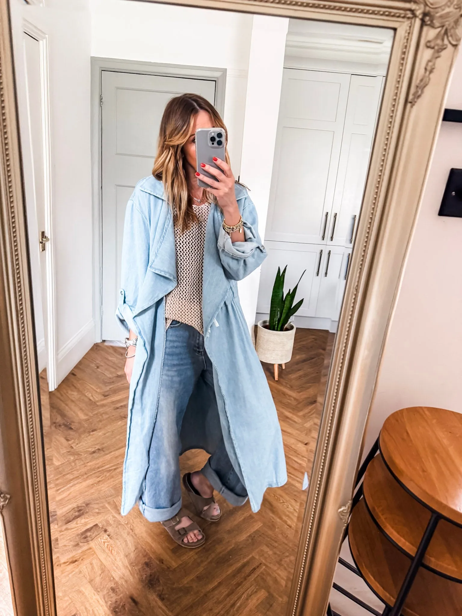 Denim Trench Coat