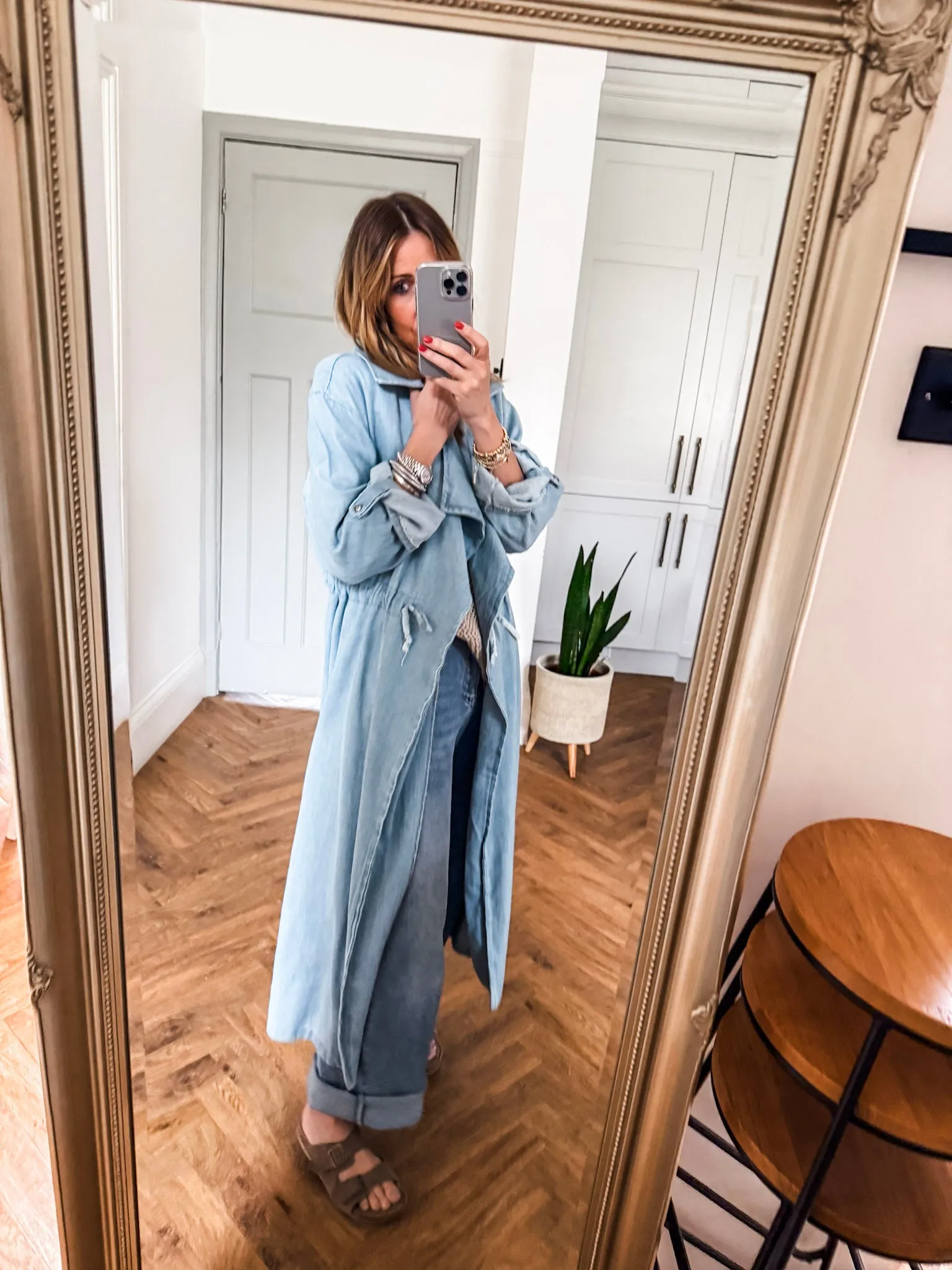 Denim Trench Coat