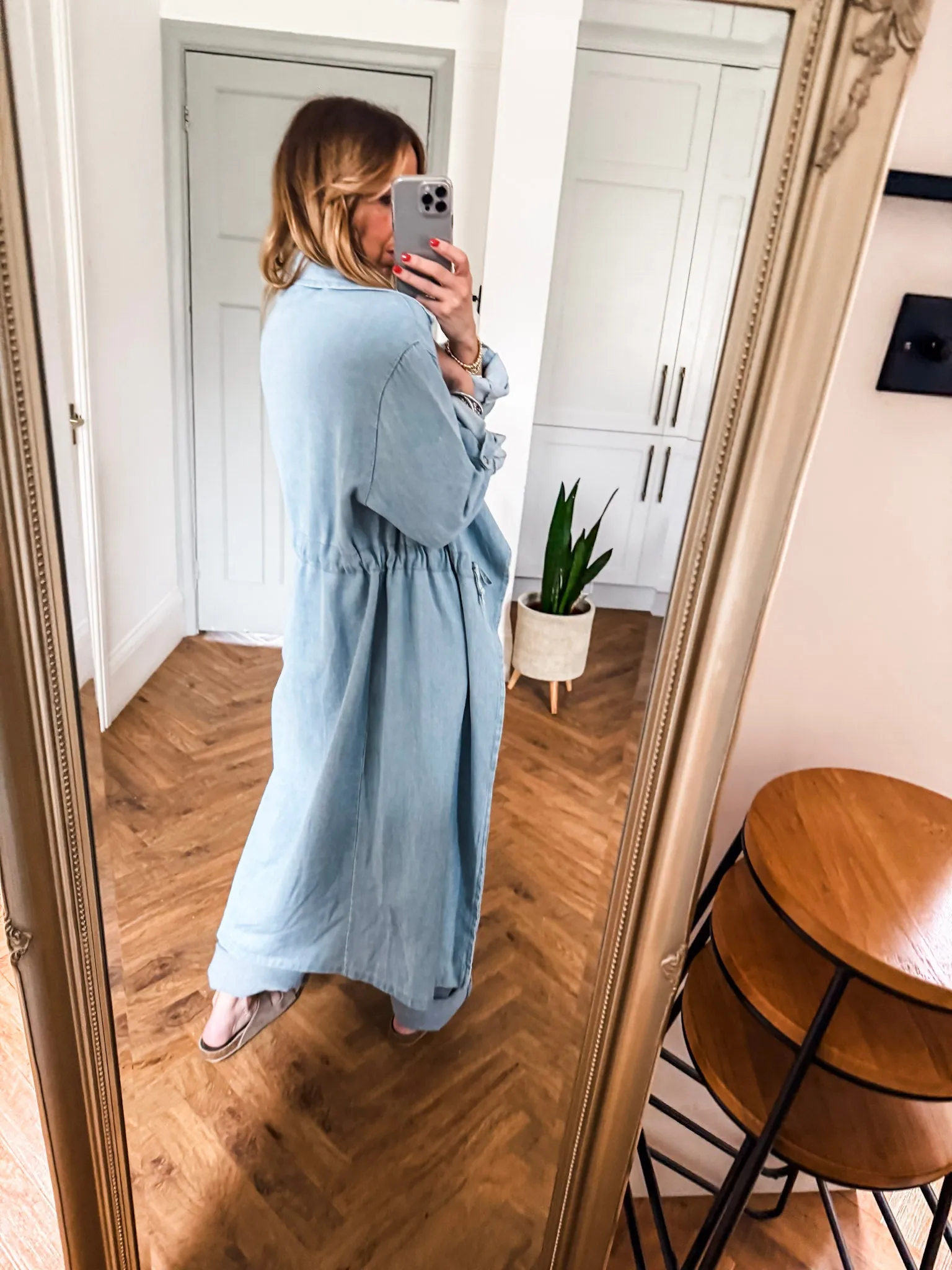 Denim Trench Coat