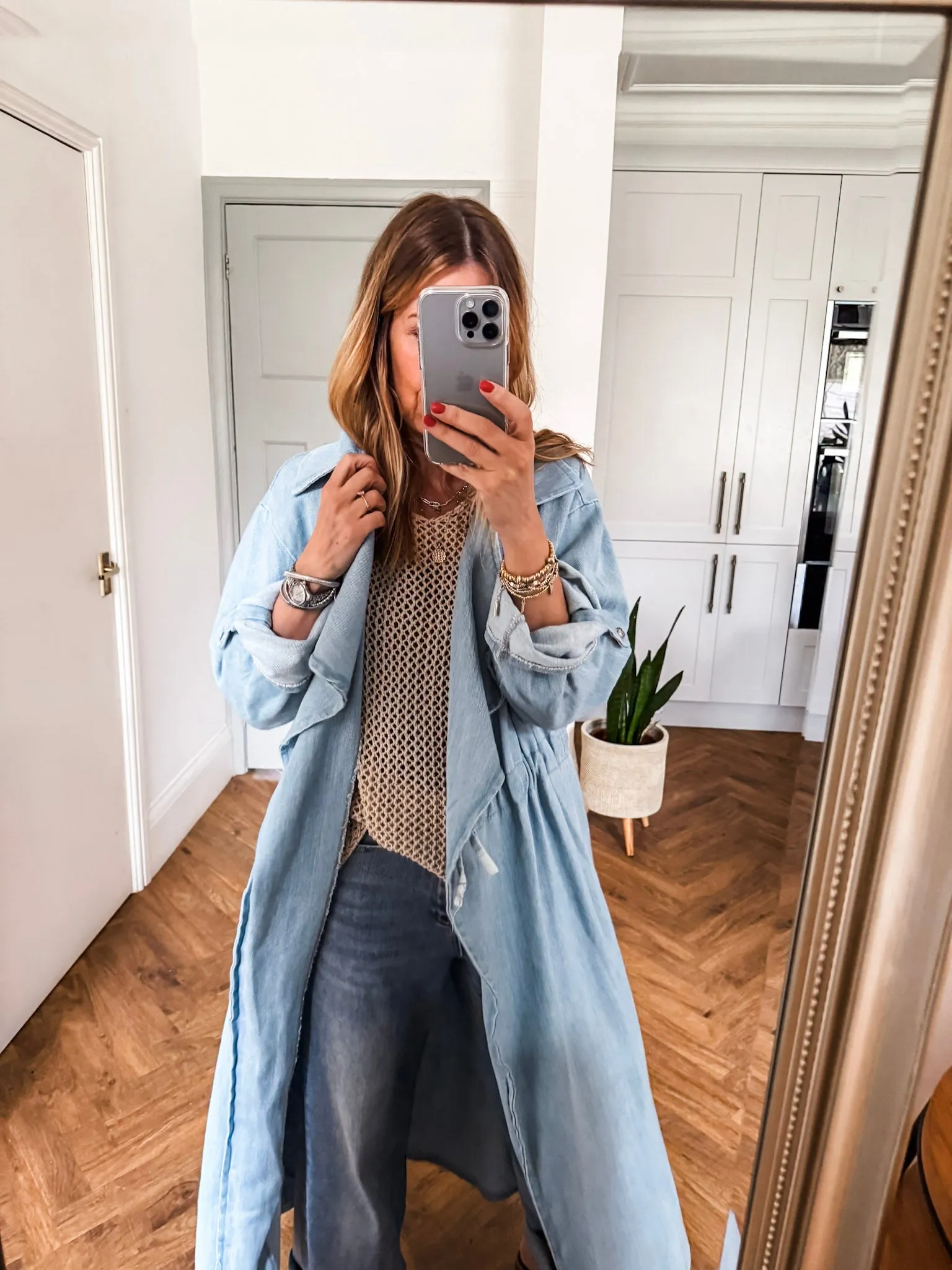 Denim Trench Coat