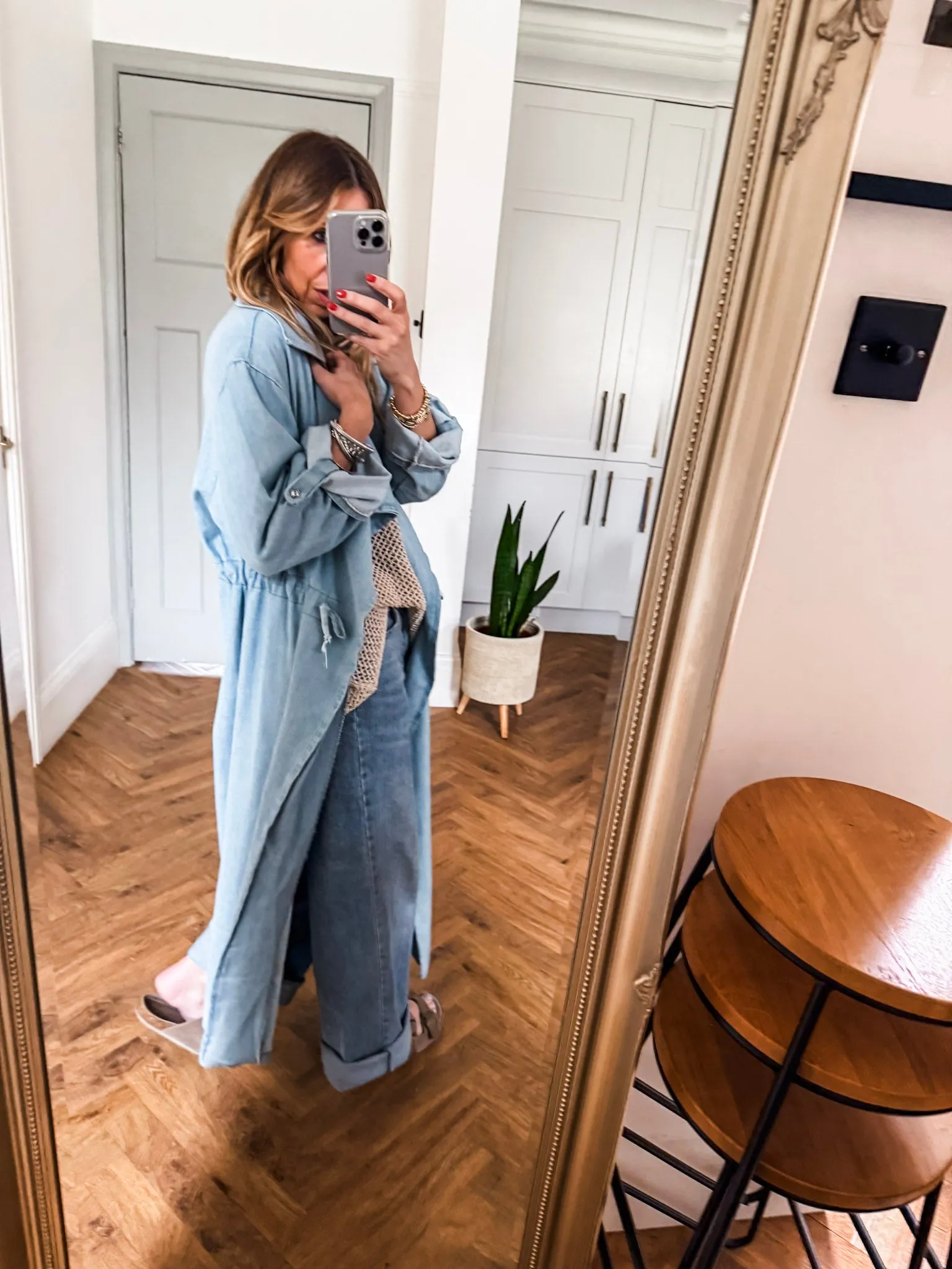 Denim Trench Coat