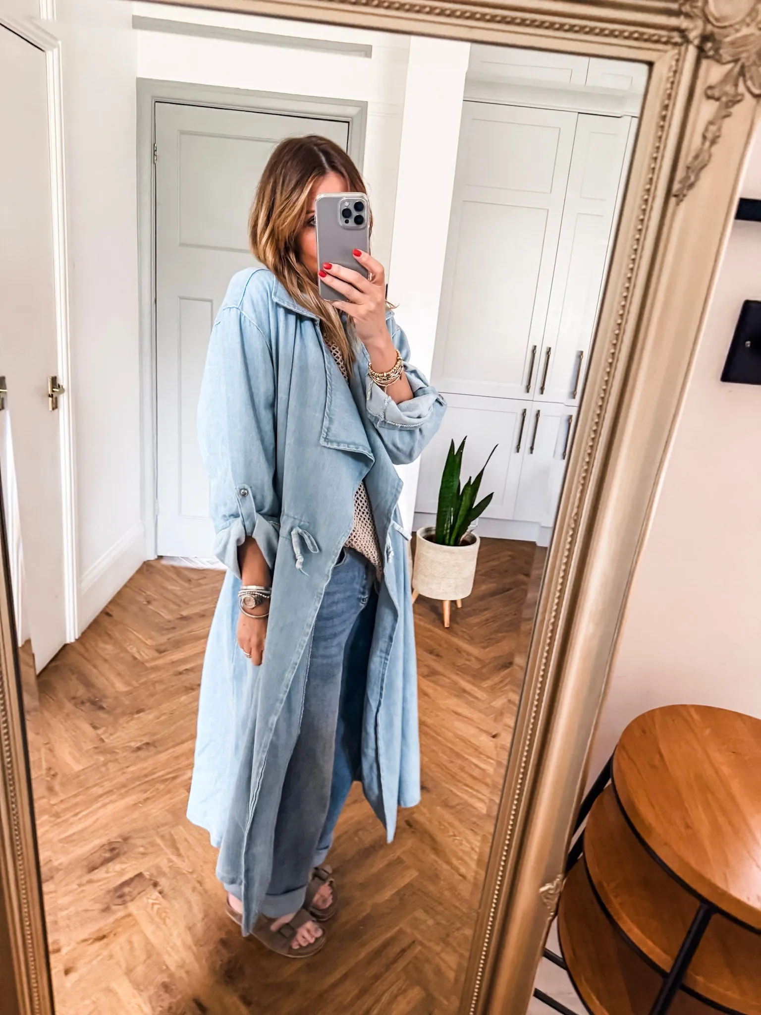 Denim Trench Coat