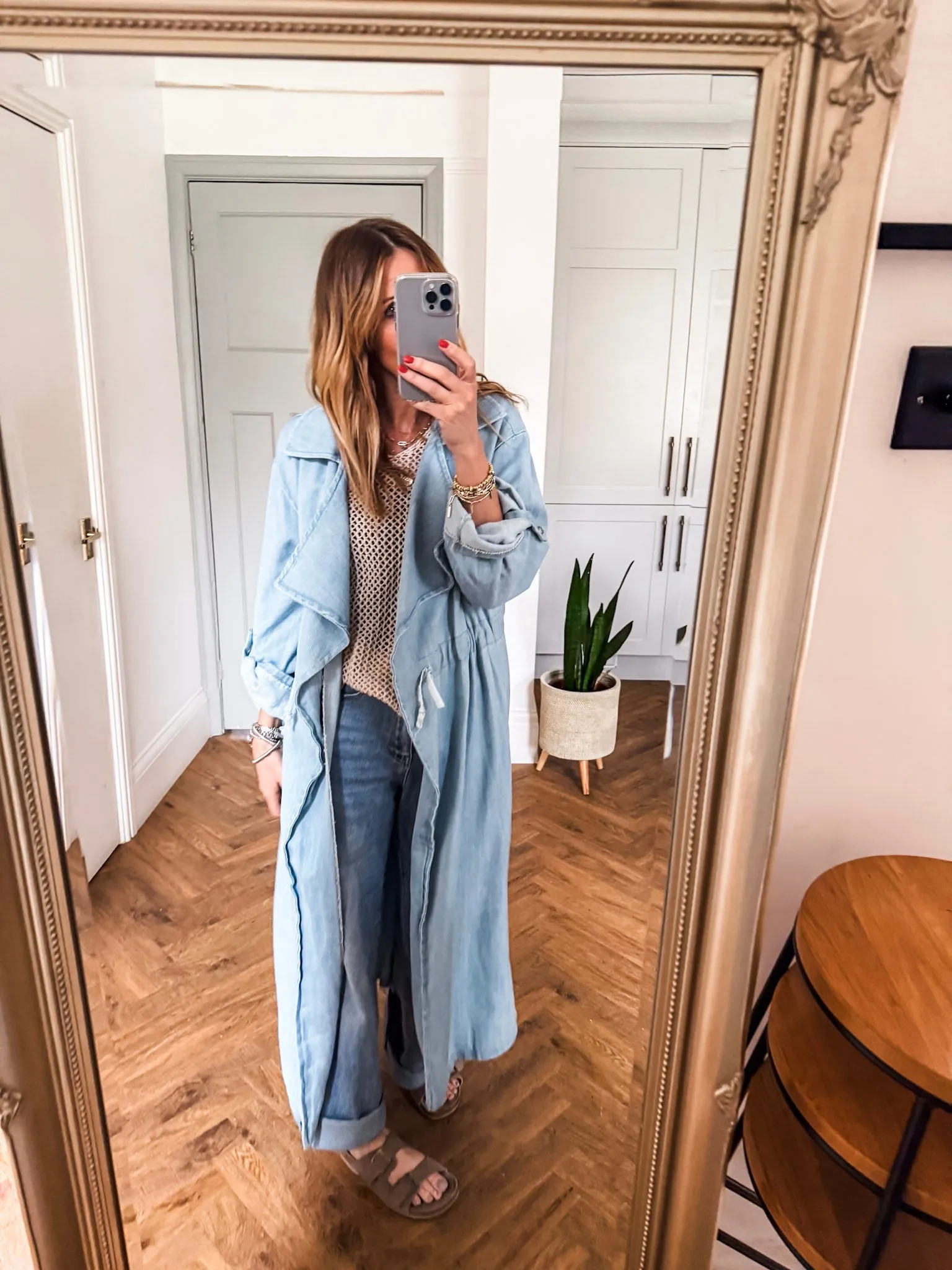 Denim Trench Coat