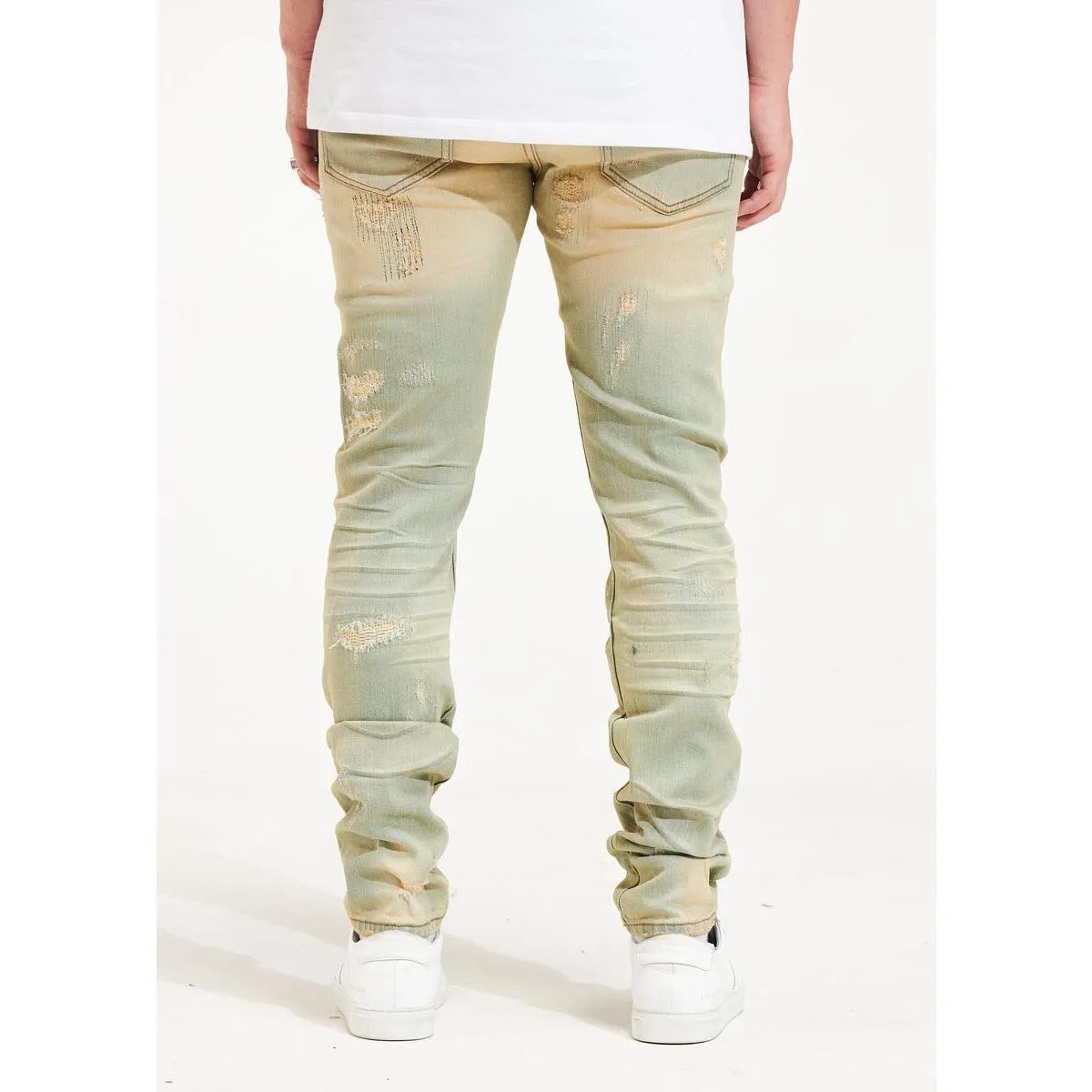 Embellish Cast Ripped Light Blue Jeans (EMBSP22-114)
