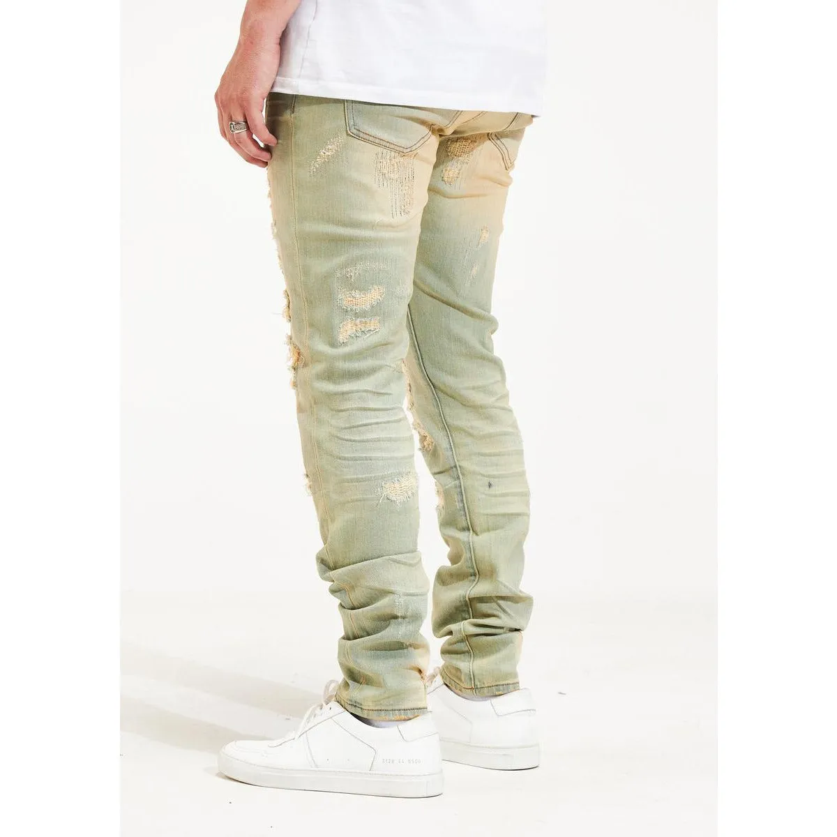 Embellish Cast Ripped Light Blue Jeans (EMBSP22-114)