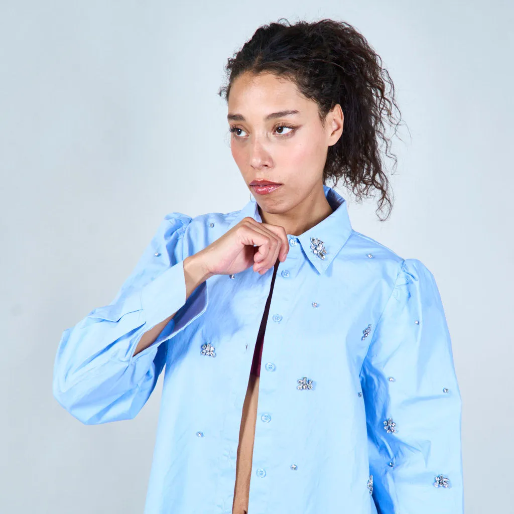 Embellished casual shirt wholesale