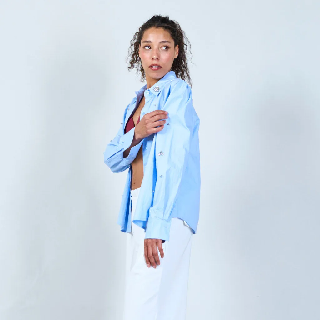Embellished casual shirt wholesale