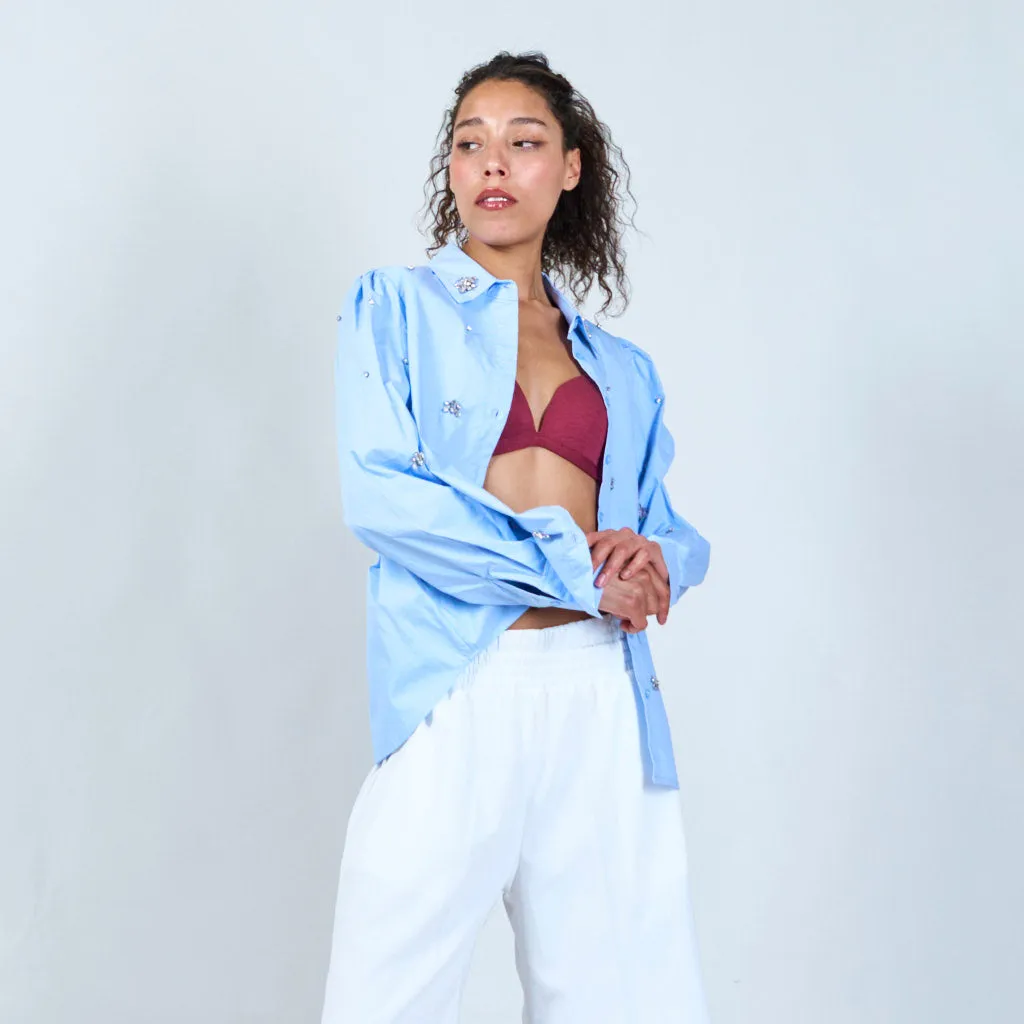 Embellished casual shirt wholesale