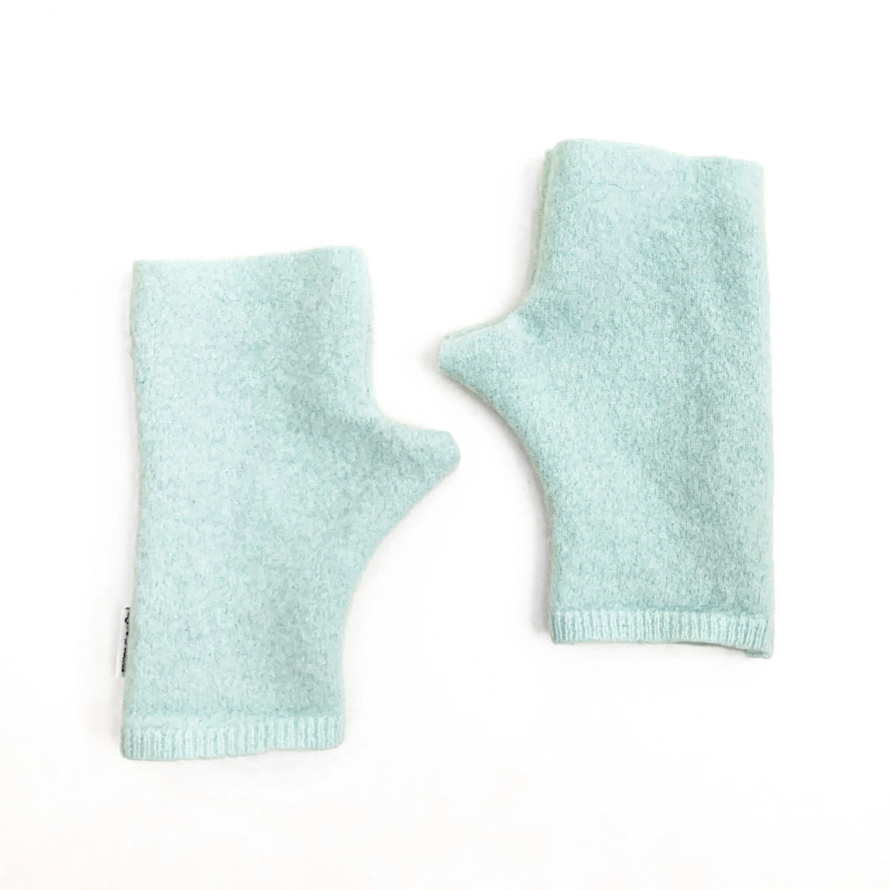 Fingerless Mittens | Aqua
