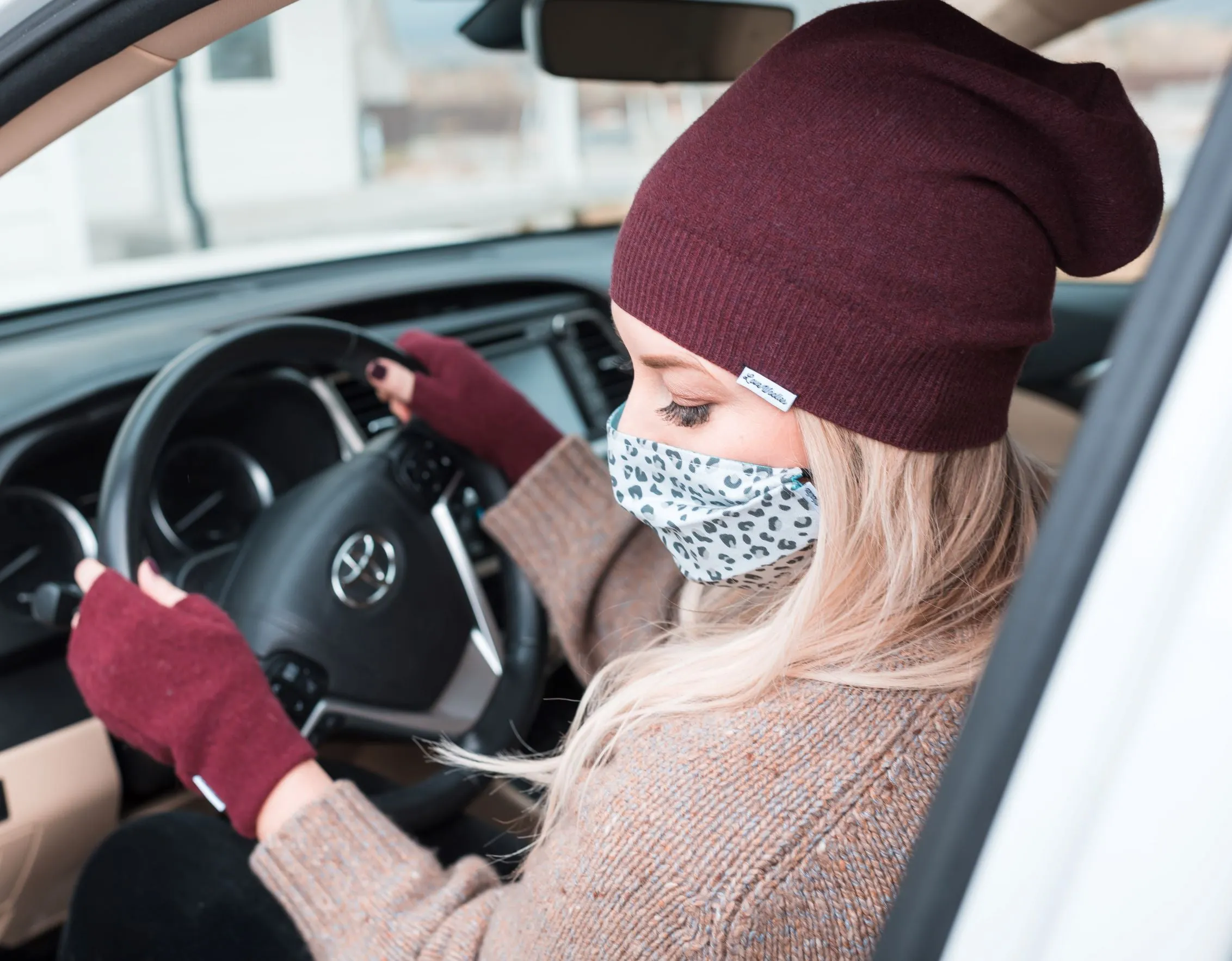 Fingerless Mittens | Aqua