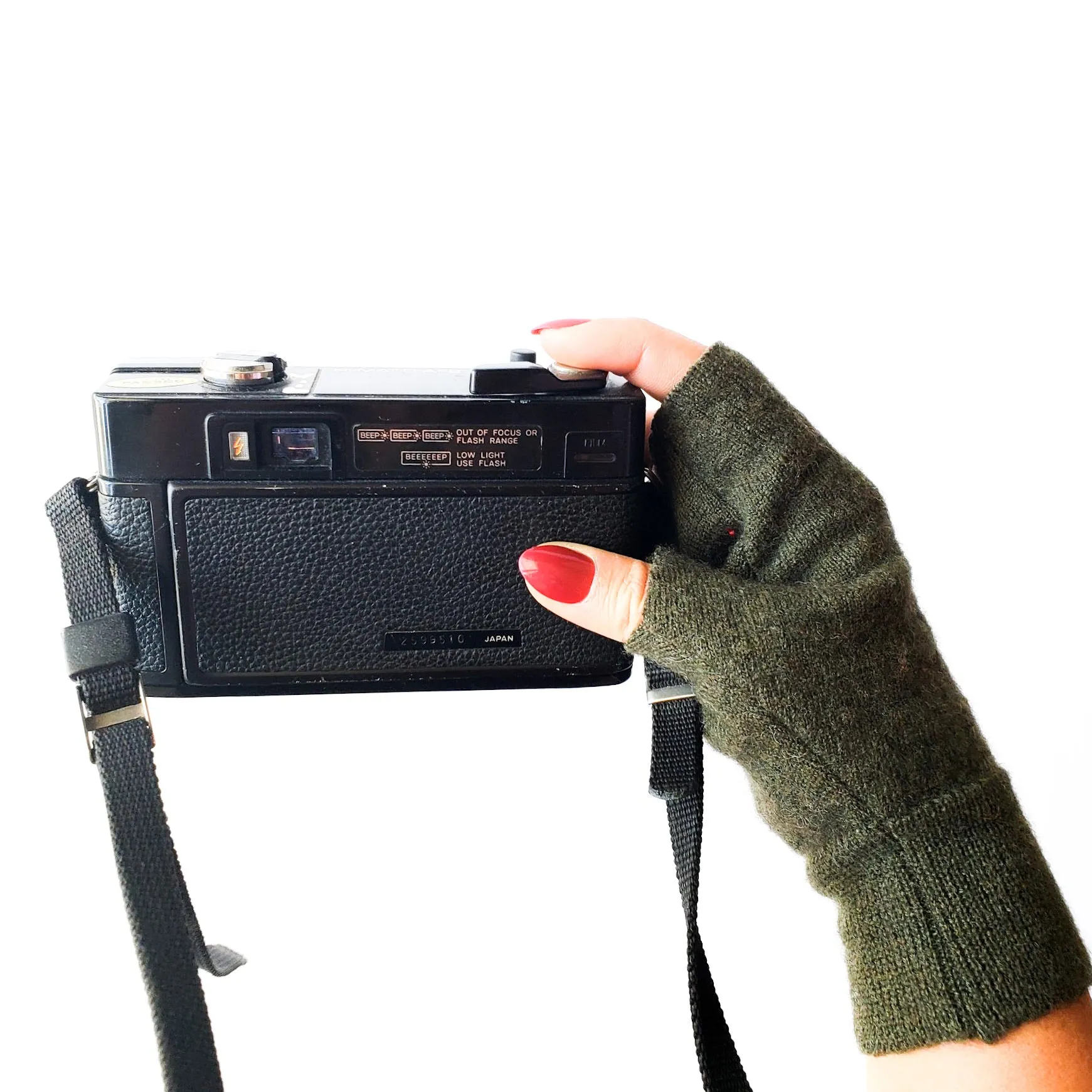 Fingerless Mittens | Blue