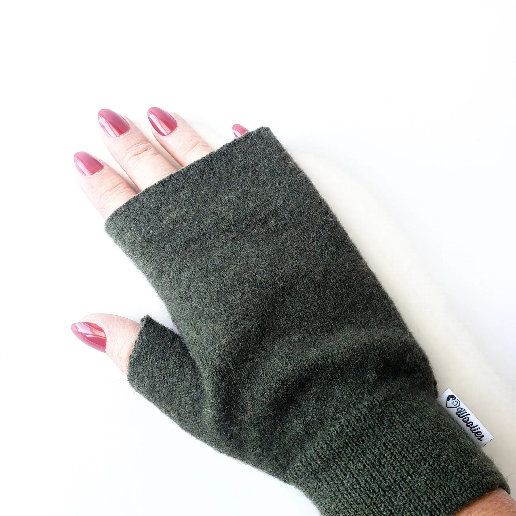Fingerless Mittens | Blue