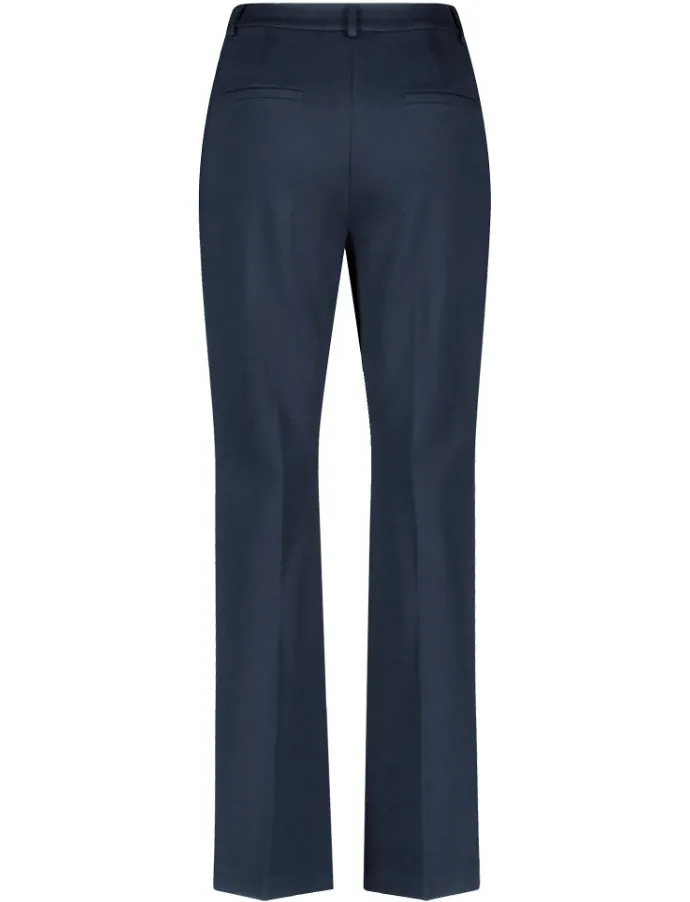 GERRY WEBER<BR>
Flared Trousers<BR>
Navy<BR>