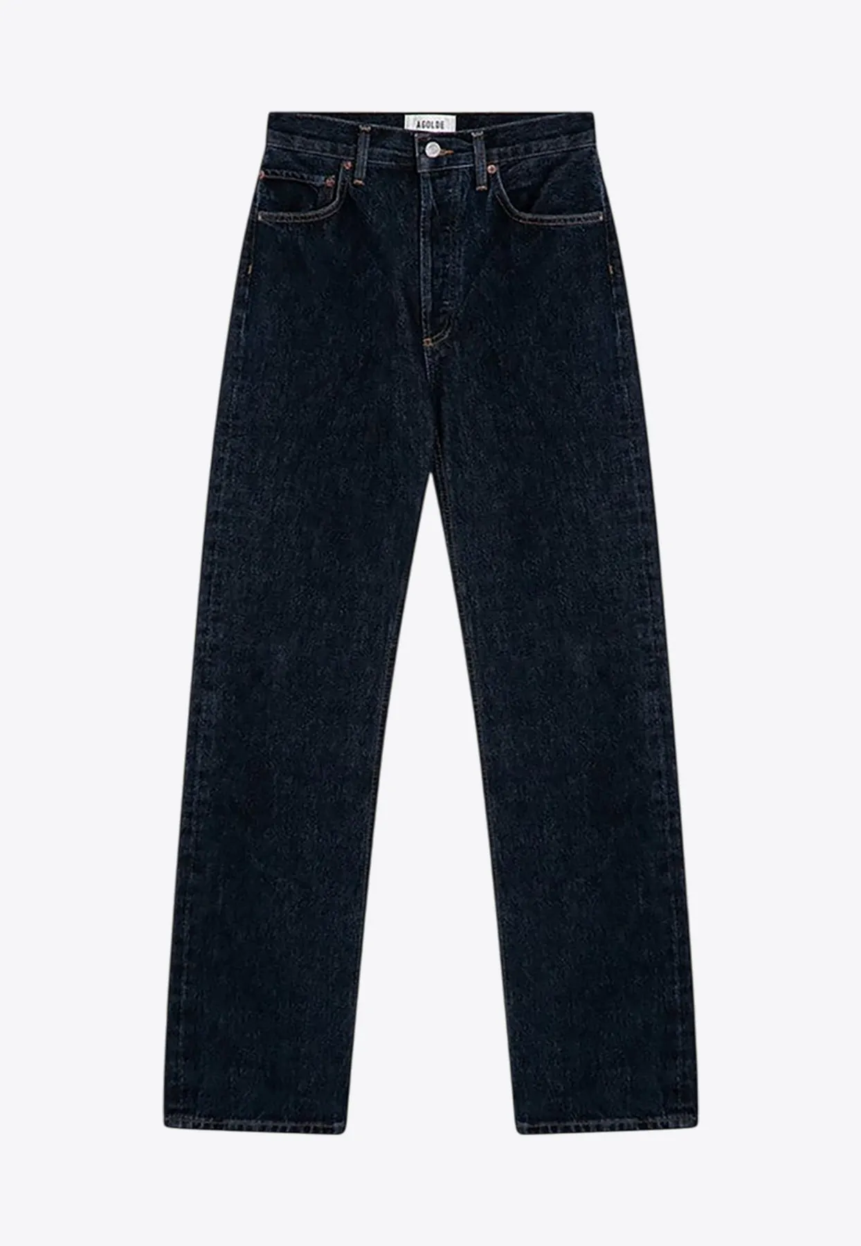 High-Rise Straight-Leg Jeans