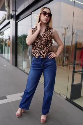 Jeans straight wide leg