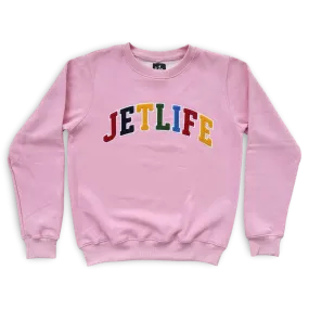 JET LIFE "CAPITAL" SWEATER [MULTI/PINK]