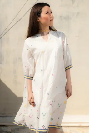 Marrakesh - Jamdani Knee Length Dress