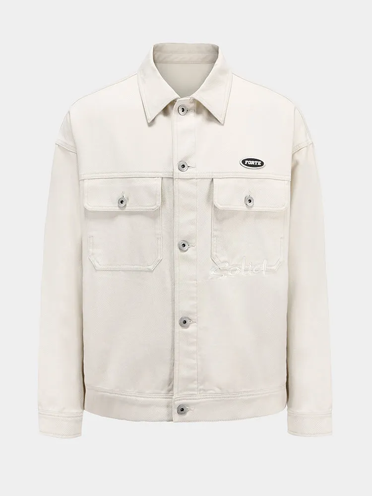 Men's Light Brushed Twill Loose Cotton Jacket