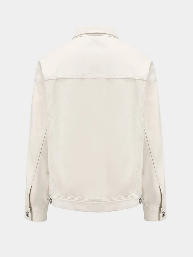 Men's Light Brushed Twill Loose Cotton Jacket