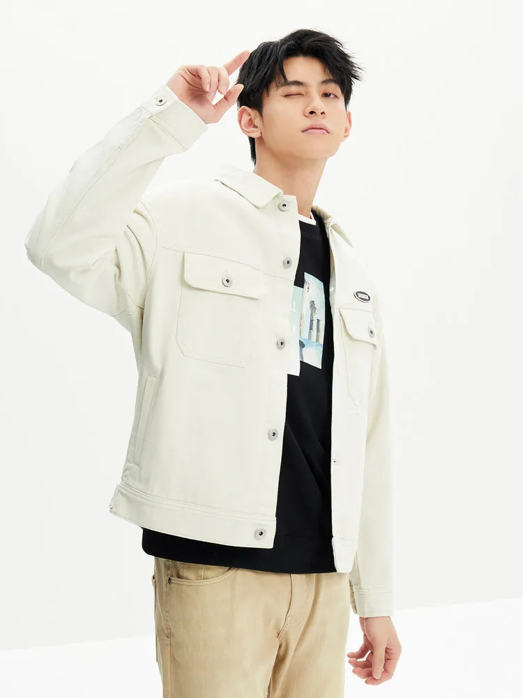 Men's Light Brushed Twill Loose Cotton Jacket