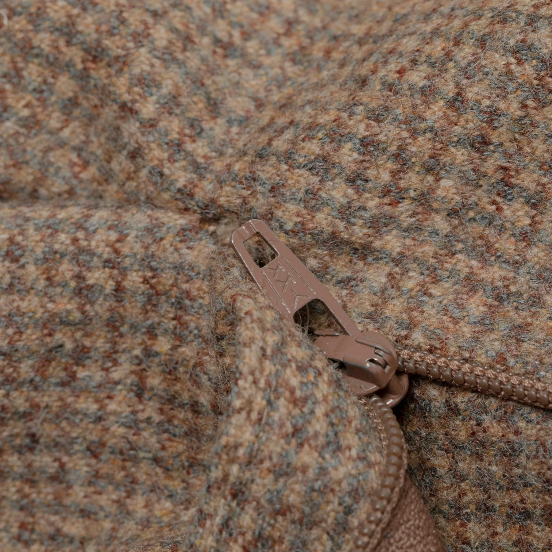 Mid-Century, Worsted Wool, Micro-Houndstooth, Wide Leg