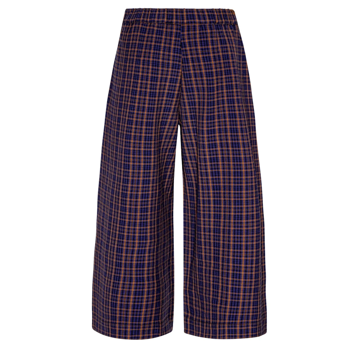 MOLO Alta Wide-Leg Checked Trousers