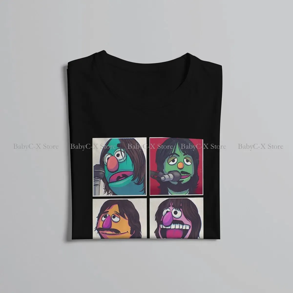 Muppet Muppet Fashion TShirts The Beatle Band Male Harajuku Tops T Shirt O Neck
