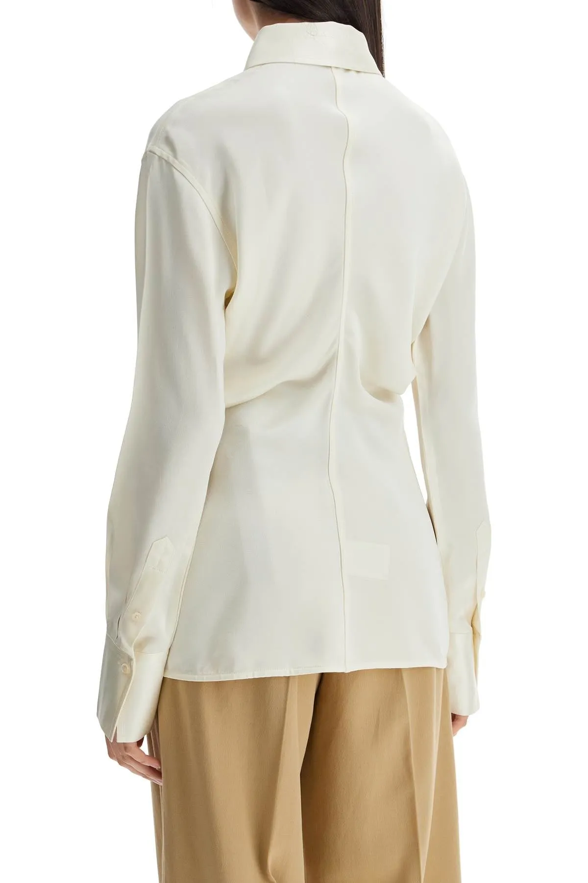 slouchy long sleeve shirt macadamia 251 WRT4282 FB0344 MACADAMIA