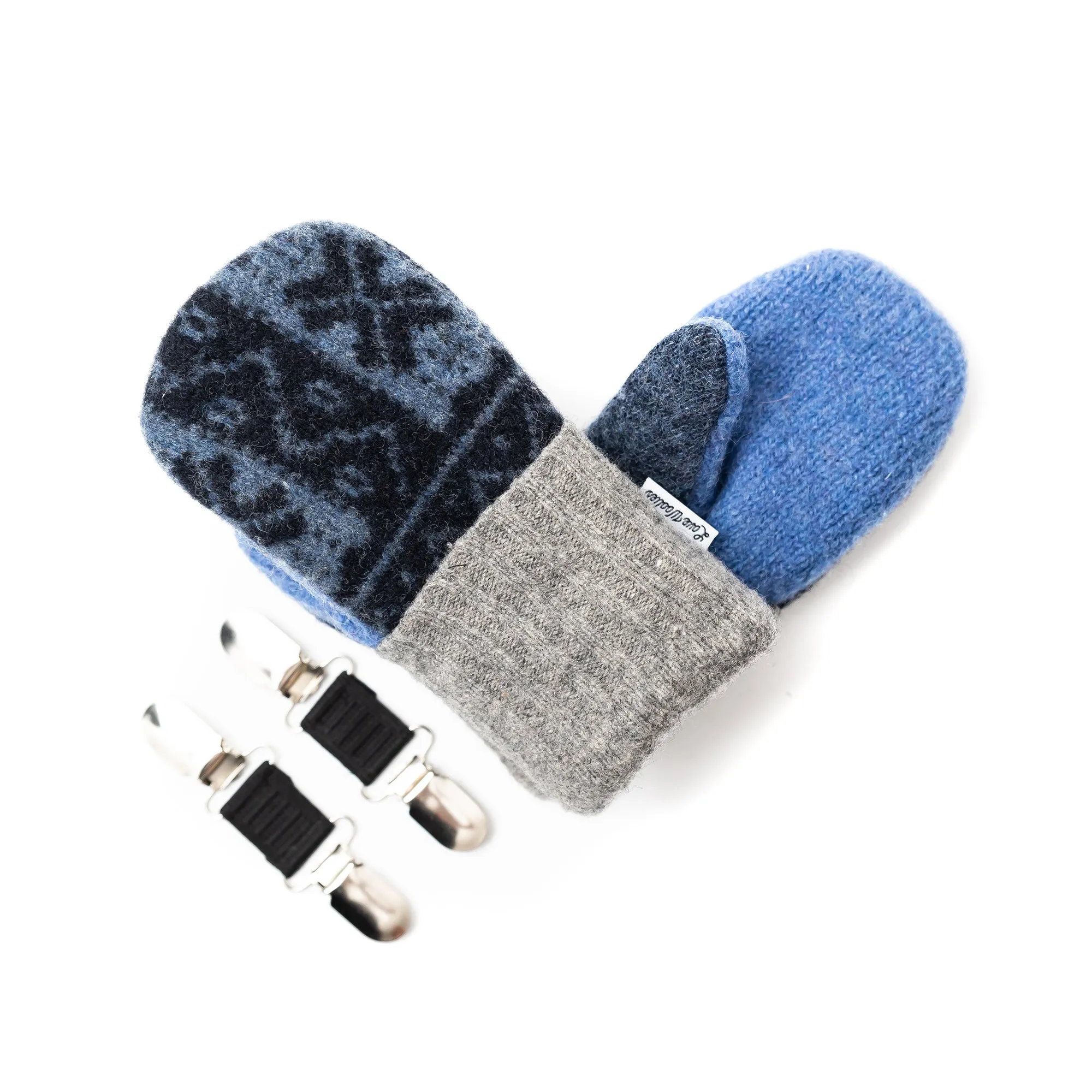 Small Kid's Wool Sweater Mittens | Aurora