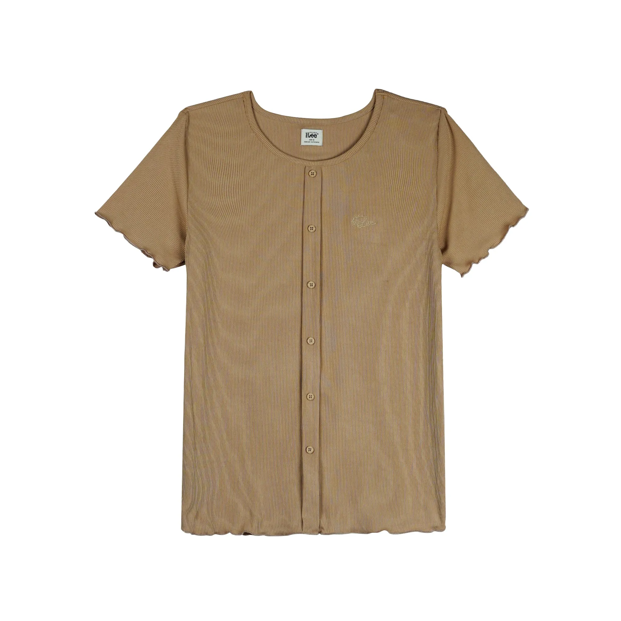 Stylistic Mr. Lee Ladies Basic Tees for Women Trendy Fashion High Quality Apparel Comfortable Casual Tops for Women Regular Fit 132107-U (Beige)