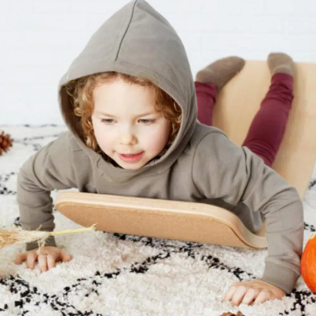 Sweater Hooded Bo Warm Grey