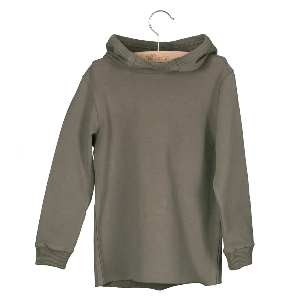 Sweater Hooded Bo Warm Grey