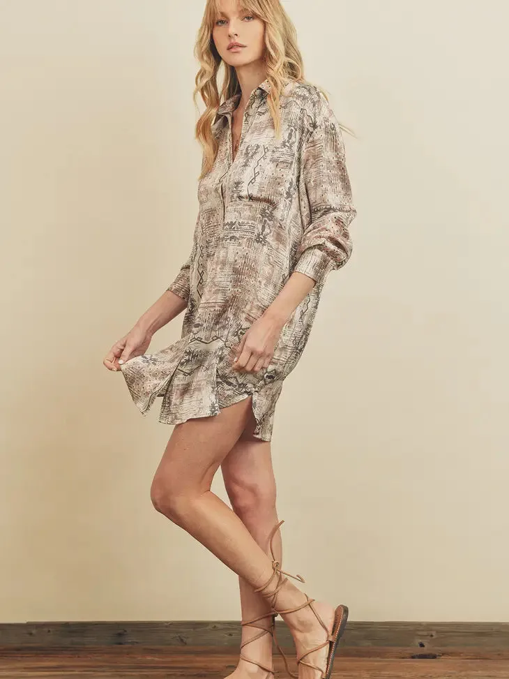 Things To Come Relaxed Shirt Dress